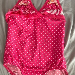 Pink Polka Dot Swimsuit